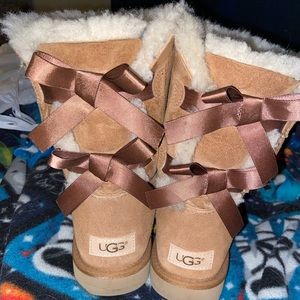 UGG Fur Boots with Bows